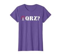 QRZ? Amateur Radio T-Shirt, Women, Purple Heather, XX-Large