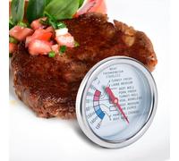QRZLP Steak Thermometers, Instand Read 2-Inch Dial Thermometer Grill Mates Barbecue BBQ Tools Instant Read Thermometer for The Coffee Drinks, Chocolate Milk Foam, Meat Cooking.