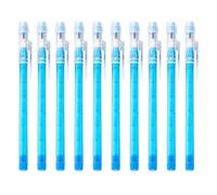 QRZMEDU 10pcs Stackable Pencils, Popup Pencil with Eraser Top, Colored Gel Pens, Multicolor Translucent Multi Point Not-sharpening Penciles, Pens for Party Bags, for Painting Journaling Notebook