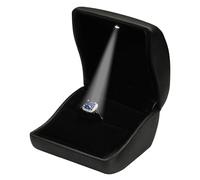 QRZTVKMX Ring Case Black LED Ring Box,Engagement Ring Box,Velvet Jewelry Ring Box for Proposal Engagement Wedding Anniversary Valentines Birthday Gift Proposal Ring Box