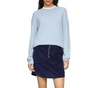 QS Knitted Jumper with Structure Made of Viscose Mix, lightblue, S