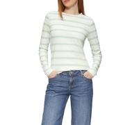 QS Slim Crew Neck Striped Shirt, Mint, XS