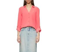 QS Viscose Blouse with Turn-Up and Patch Pockets, 3455_Coral, 10