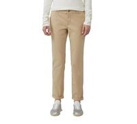 QS Women's 2166962 Trouser, Beige, 42W x 32L