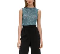 QS Women's Top with Ribbed Structure, 67A3, XXL