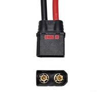 QS8-S Spark-Proof Cable Connector Battery Adapter with 5Ω Resistor, Anti-Spark 8AWG Silicone Wire Terminal, Tinned Copper Contacts for FPV Drones and E-Bikes(Male)