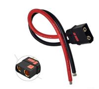 QS8-S Spark-Proof Cable Connector Battery Adapter with 5Ω Resistor, Anti-Spark 8AWG Silicone Wire Terminal, Tinned Copper Contacts for FPV Drones and E-Bikes(Female)