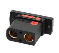 QS8P-U U-Type Battery Connector Gold-Plated Brass 110A 500V Explosion-Proof for Model Aircraft, Energy Storage Systems and Outdoor Power(Female)