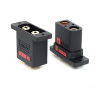 QS8P-U U-Type Battery Connector Gold-Plated Brass 110A 500V Explosion-Proof for Model Aircraft, Energy Storage Systems and Outdoor Power(Male + Female)