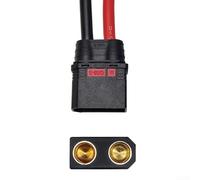 QS8S AntiSpark Cable Connector with 8AWG Silicone Wire and Gold Plated Copper for High Current Remote Control Battery Applications (female)