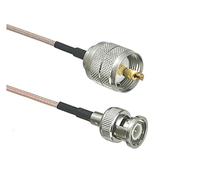 QSBVSO 1Pcs RG316 Cable UHF PL259 SO239 to SMA/UHF/BNC Male Plug & Female Jack Connector Crimp RF Jumper Pigtail 4inch~10FT(Type 8-1Pcs,6FT (2M))