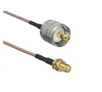 QSBVSO 1Pcs RG316 Cable UHF PL259 SO239 to SMA/UHF/BNC Male Plug & Female Jack Connector Crimp RF Jumper Pigtail 4inch~10FT(Type 2-1Pcs,6FT (2M))