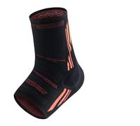 QSCTYG 1Pcs Compression Ankle Brace, Silicone Ankle Sleeve Support, Pain Relief from Plantar Fasciitis, Achilles Tendonitis, Joint Pain(Orange-1Pcs,M)