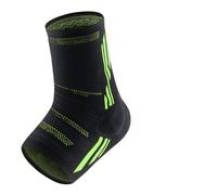 QSCTYG 1Pcs Compression Ankle Brace, Silicone Ankle Sleeve Support, Pain Relief from Plantar Fasciitis, Achilles Tendonitis, Joint Pain(Green -1Pcs,L)