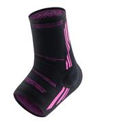 QSCTYG 1Pcs Compression Ankle Brace, Silicone Ankle Sleeve Support, Pain Relief from Plantar Fasciitis, Achilles Tendonitis, Joint Pain(Pink -1Pcs,M)