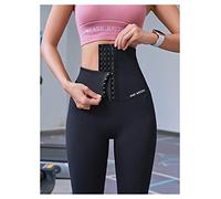 QSCTYG Yoga Pants Womens Fitness Women Corset Hip Lift High Waist Tights Yoga Pants Waisted Workout Leggings Women Gym Running Training Tights 146 (Color : Black, Size : M)