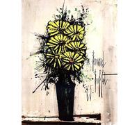 QSDTGHUIKP Bernard Buffet Prints Yellow Daisies II Canvas Painting Bernard Buffet Poster Abstract Wall Art for Office Wall Picture Decor 60x80cmx1 Frameless