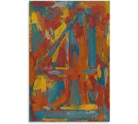 QSDTGHUIKP Famous Jasper Johns Wall Art Abstract Untitled Poster Jasper Johns Prints Jasper Johns Canvas Painting for Home Picture Decor 60x90cmx1 Unframed