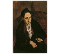 QSDTGHUIKP Famous Picasso Poster Portrait of Gertrude Stein Art Prints Picasso Painting Classic Wall Picture for Bathroom Wall Decor 16x24inx1 Unframed