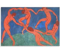 QSDTGHUIKP Henri Matisse Prints《Dance II 》Wall Art Henri Matisse Poster Abstract Canvas Painting Retro Picture for Living Room Decor 40x55cmx1 Frameless