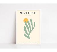 QSDTGHUIKP Henri Matisse Prints Green CUT OUTS Wall Art Henri Matisse Poster Fashion Painting Modern Canvas Picture for Bathroom Wall Decor 30x45cm Frameless