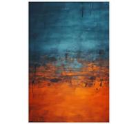 QSDTGHUIKP Mark Rothko Orange and Blue Canvas Painting Modern Prints Mark Rothko Poster Abstract Wall Art for Bathroom Wall Decor Picture 50x70cm Unframed