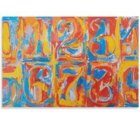QSDTGHUIKP Modern Jasper Johns Poster Abstract Untitled Wall Art Jasper Johns Prints Pop Jasper Johns Canvas Painting for Home Decor Picture 60x90cm Unframed