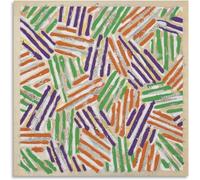 QSDTGHUIKP Modern Jasper Johns Poster Abstract Untitled Wall Art Jasper Johns Prints Pop Jasper Johns Canvas Painting for Home Decor Picture 50x50cm Unframed