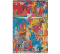 QSDTGHUIKP Modern Jasper Johns Poster Abstract Untitled Wall Art Jasper Johns Prints Pop Jasper Johns Canvas Painting for Home Decor Picture 60x90cm Unframed