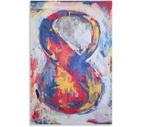 QSDTGHUIKP Modern Jasper Johns Poster Graffiti Street Wall Art Jasper Johns Prints Pop Jasper Johns Canvas Painting for Home Decor Picture 60x90cm Unframed