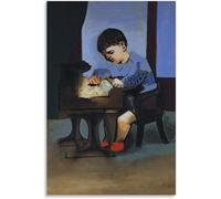 QSDTGHUIKP Pablo Picasso《Little Boy》Canvas Wall Art Picasso Poster Pablo Picasso Prints Pablo Picasso Painting for Home Decor Picture 40x55cmx1 Unframed
