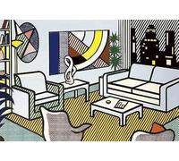 QSDTGHUIKP Roy Lichtenstein Poster Pop Canvas Prints Modern Roy Lichtenstein Wall Art Indoor research Painting for Living Room Wall Decor 40x60cm Frameless