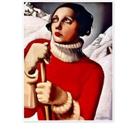 QSDTGHUIKP Saint Moritz Poster by Tamara de Lempicka Canvas Painting Tamara de Lempicka Prints Aesthetic Wall Art for Home Picture Decor 40x50cm Frameless