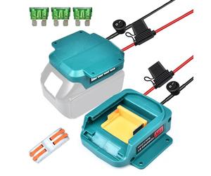 QSDXNYDC for Power Wheel Battery Adapter for Makita 18V LXT Battery with Fuse&Switch 14 AWG Connector for BL1850B,BL1860B,BL1830B,BL1840B,BL1820B for DIY Rc Car Toys, Robotics and Rc Truck
