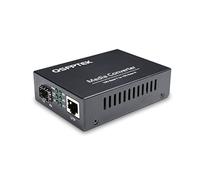 QSFPTEK 10G Media Coverter, 10 Gigabit Fiber to 10G Copper UTP Ethernet Media Converter, Unmanaged 1x 100M/1G/2.5G/5G/10GBase-T RJ45 to 1x 10GBase-X SFP+ Slot, 1pc