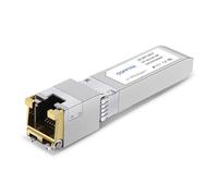 QSFPTEK 10GBASE-T SFP+ to RJ45 Module, 10Gb Ethernet Copper RJ-45, 10gbe Mini gbic Computer Networking Transceiver Compatible with Brocade 10G-SFPP-T, up to 30-Meter, QT-SFP-10G-T-BR