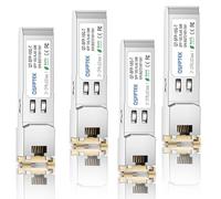 QSFPTEK (4Pack) 10GBASE-T SFP+ to RJ45 Transceiver CAT6A/CAT7, up to 30m, 10Gb RJ45 Copper Mini-GBIC for Cisco SFP-10G-T-S, Ubiquiti UF-RJ45-10G, Mikrotik, Netgear, D-Link, Supermicro