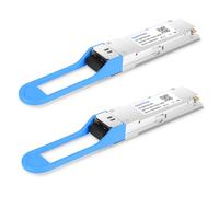 QSFPTEK Cisco QSFP-100G-LR4-S Compatible 100GBASE-LR4 QSFP28 1310nm 10km Optical Transceiver Module-2pack
