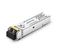 QSFPTEK Gigabit SFP Module, 1000Base-ZX LC 1550nm, 80km Mini-GBIC Single Mode SFP Transceiver for Cisco GLC-ZX-SMD/SFP-GE-Z, Finisar, Zyxel,Ubiquiti, D-link