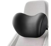 QSJKLC Car Headrest Neck and Lumbar Pillow for BMW Mini Cooper S R50 R52 R53 R55 R56 R57 R58 R59 R61, Memory Foam Car Neck Pillow, Car Seat Head Support for Driving,Black-Headrest