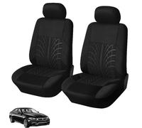 QSJKLC Car Seat Cover for Renault Master Mk3, Car Seat Dustproof Cover, Car Seat Protector Set, Auto Interior Accessories Anti-fouling,2 Seats-Black