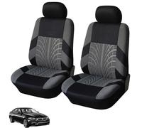 QSJKLC Car Seat Cover for Renault Master Mk3, Car Seat Dustproof Cover, Car Seat Protector Set, Auto Interior Accessories Anti-fouling,2 Seats-Grey