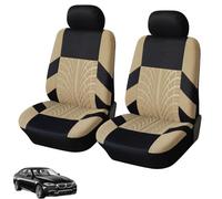 QSJKLC Car Seat Cover for Toyota Auris Touring Sports 2 E180 Facelift I, Car Seat Dustproof Cover, Car Seat Protector Set, Auto Interior Accessories Anti-fouling,2 Seats-Beige