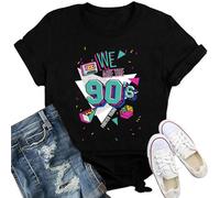 Qskall 90s T Shirt for Women Take Me Back to The 90's Shirts Retro 80 90 Baby Tee Top