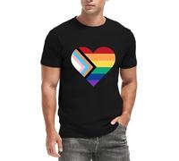 Qskall Gay Pride T Shirt Rainbow Shirt for Mens LGBPQ I Choose to Be Me Top