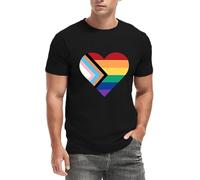 Qskall Mens Pride T Shirts LGBTQ+ Gifts Rainbow Tee Top