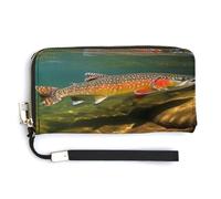 QSKDLAC Rfid Wallet Women Personalized Border Collie Long Clutch Wallet Card Wallets For Women Men, In the water Organism, 20.0*10.5cm, Modern