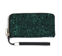 QSKDLAC Rfid Wallet Women Personalized Horse Image Long Clutch Wallet Card Wallets For Women Men, Hacker, 20.0*10.5cm, Modern