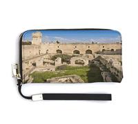 QSKDLAC Rfid Wallet Women Personalized Steam Train Long Clutch Wallet Card Wallets For Women Men, Tower of David, 20.0*10.5cm, Modern