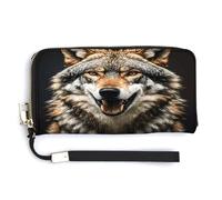 QSKDLAC Rfid Wallet Women Personalized Waterfall Long Clutch Wallet Card Wallets For Women Men, Hungry like a wolf, 20.0*10.5cm, Modern